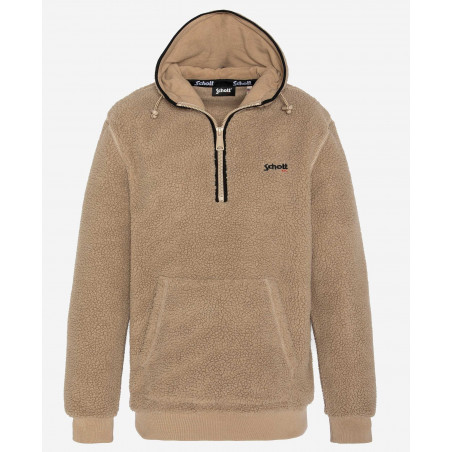 Sweat polaire à capuche Schott surplus militaire LOOK KAKI Var Fréjus