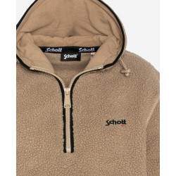 Sweat polaire à capuche Schott surplus militaire LOOK KAKI Var Fréjus