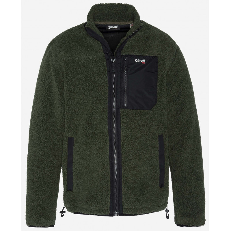 Sweatshirt polaire Schott surplus militaire LOOK KAKI Var Fréjus