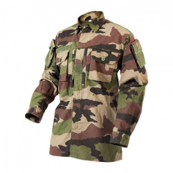 CHEMISE DE COMBAT CENTRE EUROPE ARES ARMURERIE SURPLUS MILITAIRE LOOK KAKI  VAR
