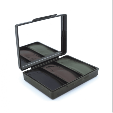 PALETTE CAMOUFLAGE 3 COULEURS SURPLUS MILITAIRE LOOK KAKI VAR 83 FREJUS