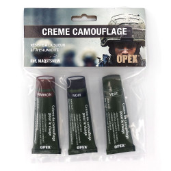 TUBES DE CAMOUFLAGE (SET DE 3 TUBES) armurerie surplus militaire LOOK KAKI