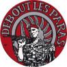 AUTOCOLLANT DEBOUT LES PARAS  SURPLUS MILITAIRE LOOK KAKI ARMURERIE PUGET SUR ARGENS